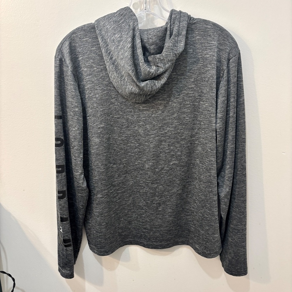 Jordan Nike Boys Shirt XL Gray DriFit Youth Spellout Train Jump Man Hooded - Picture 5 of 5